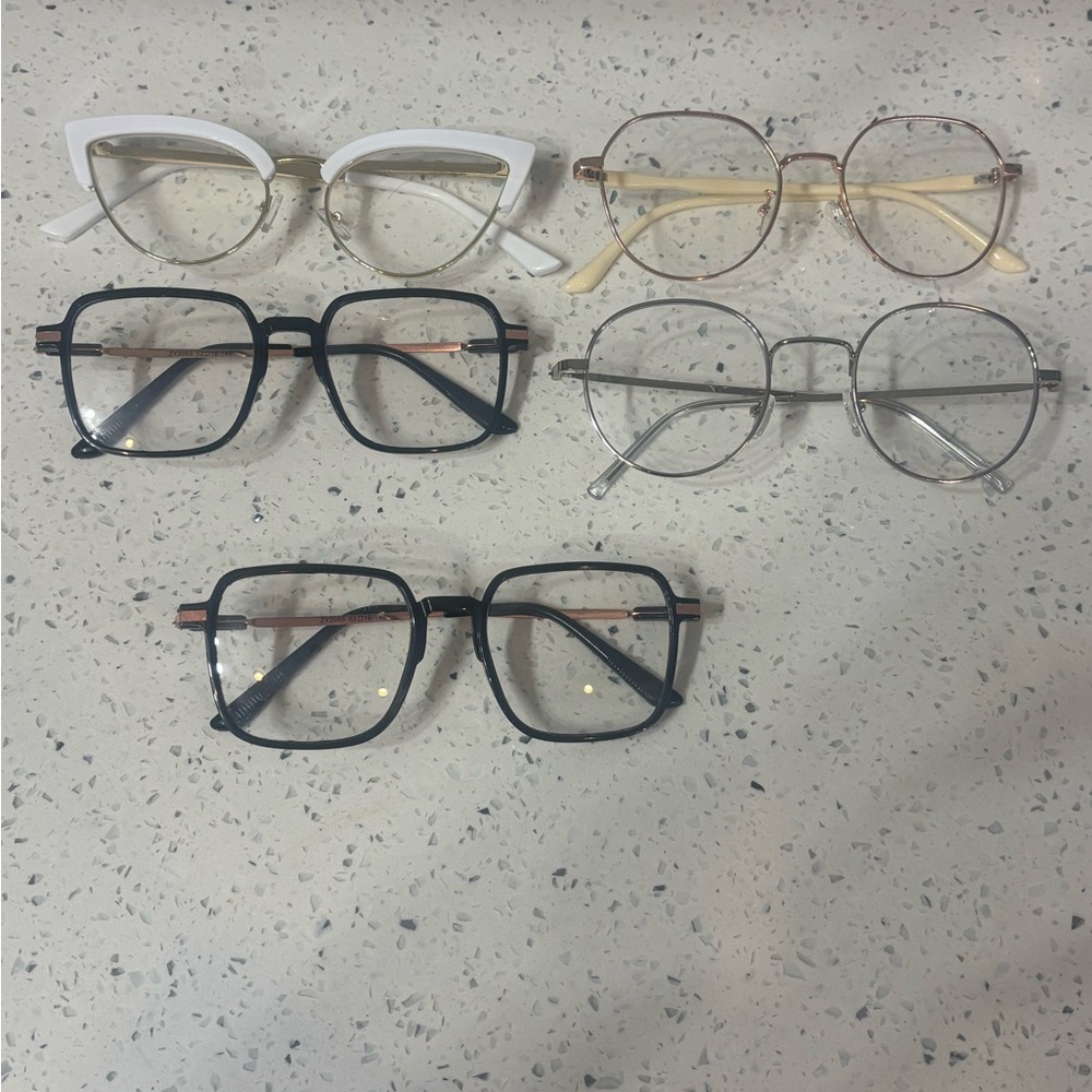 Stylish Eyewear Collection - Set of 5 Glasses
